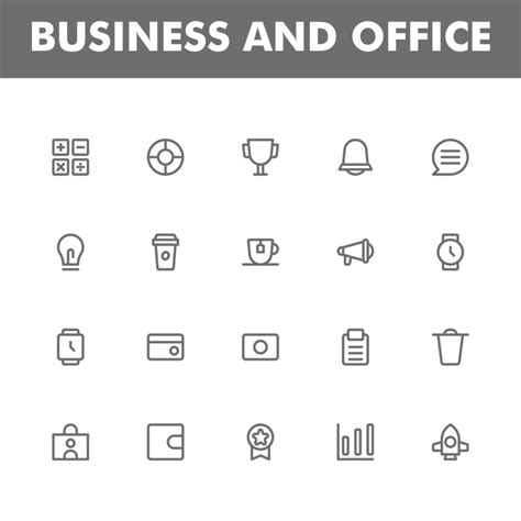 Business Icon Pack Isolated On White Background For Your Web Site