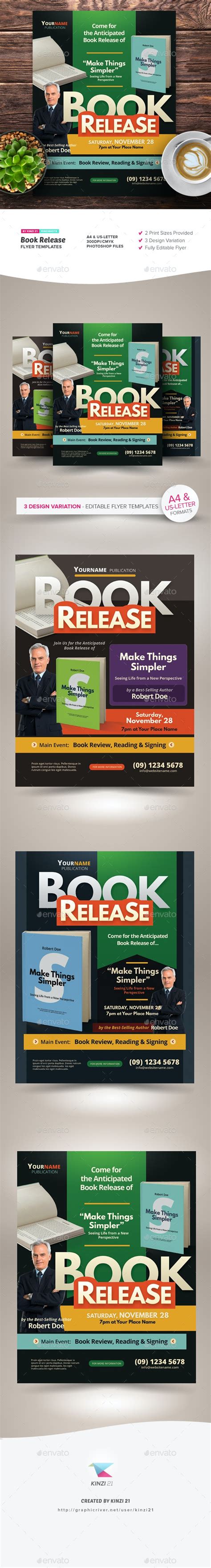 Book Release Flyer Templates Print Templates Graphicriver
