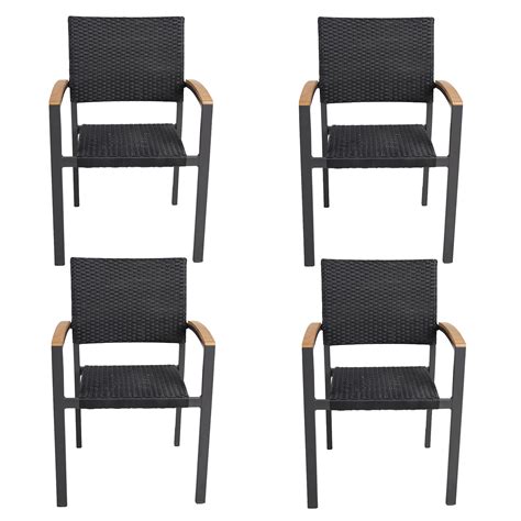 A rattan garden furniture set will make a stylish feature on your patio and should last for years to come — although it's important to pick the right material for genuine rattan is exceptionally strong, so it makes for an ideal material for furniture — and it looks gorgeous. KARMAS PRODUCT 4 Pack Arm Dining Chair Kitchen Patio ...