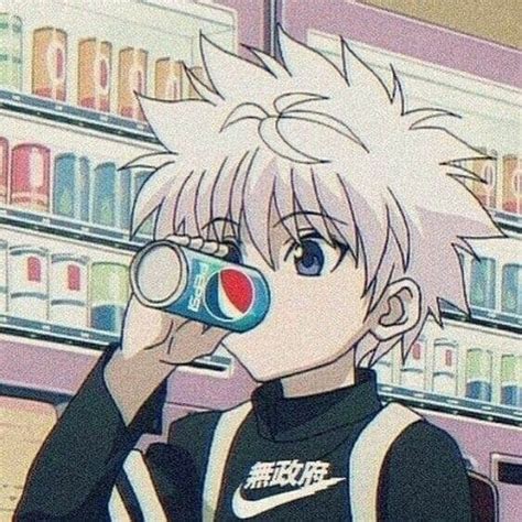 Killua Drinking Pepsi Commission From A Friend Hunterxhunter