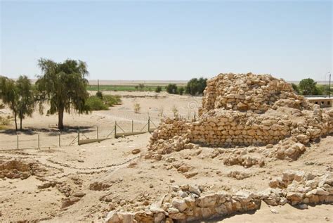 The Ancient City Of Ubar Shisr In Dhofar Stock Image Image Of