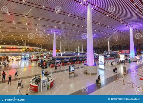Beijing Capital International Airport Terminal 3 In China Editorial