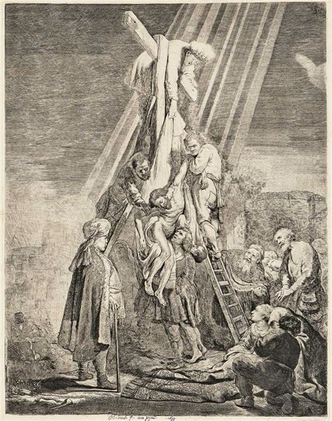 Rembrandt Van Rijn The Descent From The Cross 1633 A 19th Century
