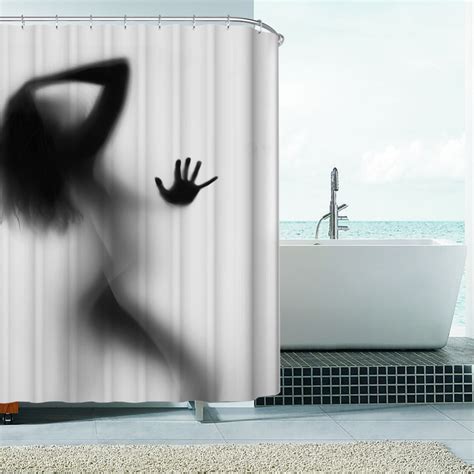 Fashion Creative Sexy Girl And Women Shadow Silhouette Bath Shower