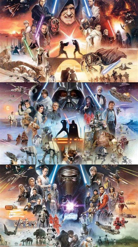 the original trilogy the prequel trilogy the sequel trilogy the star wars s star wars