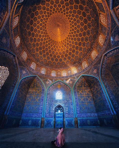 Sheikh Lotfollah Mosque Isfahan Iran Persian Architecture
