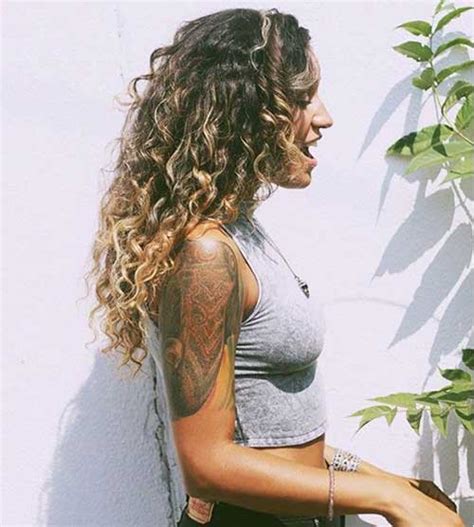 25 Light Curly Hair Hairstyles And Haircuts Lovely