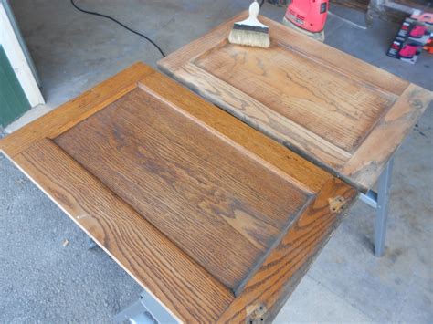 Refinishing kitchen cabinets without stripping might not be as knotty as you might expect it to be. RVing: The USA is our BIG Backyard: Sanding Cabinets and a ...