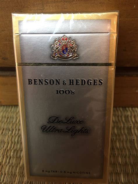 Benson And Hedges 100s Deluxe Ultra Lights Cigarette Hard Pack Danly