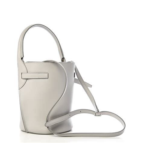 Celine Smooth Calfskin Nano Big Bag Bucket Light Grey