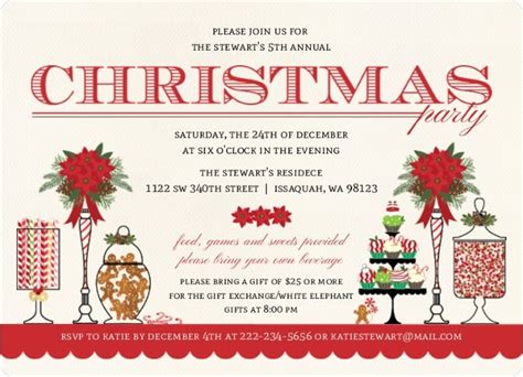 Christmas Party Invitation Wording From Purpletrail