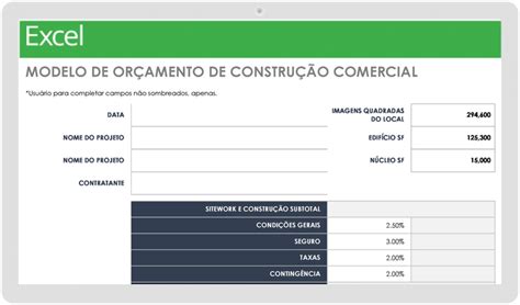 Modelos Gratuitos De Orçamento Para Construção Smartsheet