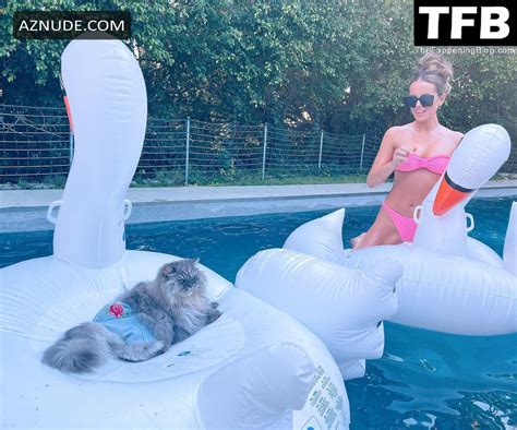 kate beckinsale sexy poses showcasing her hot bikini body in the pool on social media aznude