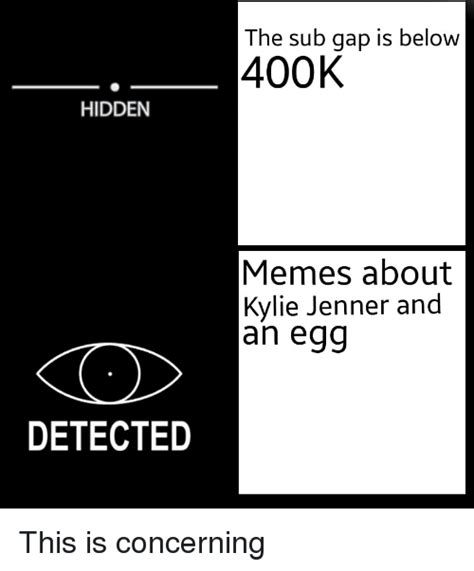 The Sub Gap Is Below 400k Hidden Memes About Kylie Jenner And An Egg