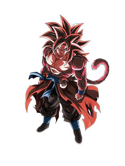 Blazing Crimson Power Up Super Full Power Saiyan 4 Limit Breaker Goku