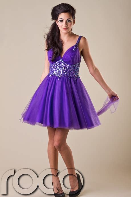 Short Purple Homecoming Dresses Natalie