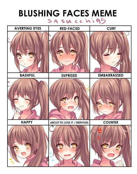 Blushing Faces Memesasu By Sasucchi95 On Deviantart