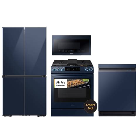 Shop Samsung Bespoke French Door Refrigerator And Gas Air Fry Range Suite