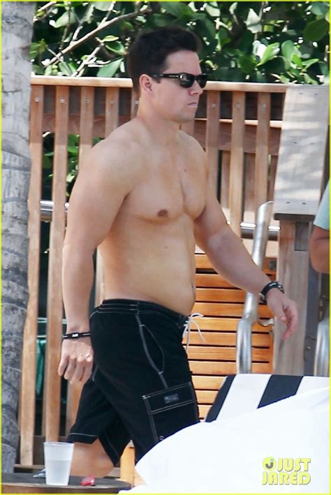 Mark Wahlberg Shirtless At The Pool Photo Celebrity Babies Ella Wahlberg Mark