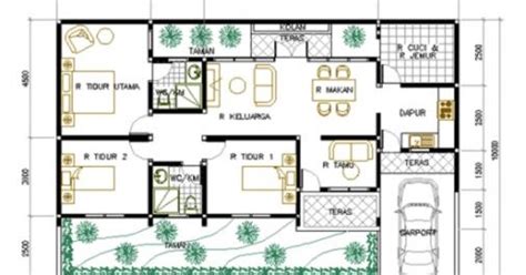 Sebuah konsep yang memadukan keseimbangan ruang, konsep denah rumah 3 kamar tidur ini memberi nuanda tenang dan natural. Denah Rumah 3 Kamar Ukuran 10x10 - Berbagai Ukuran