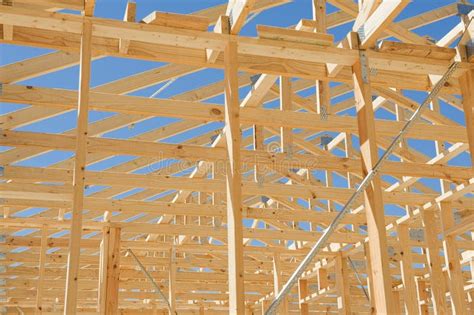 New Home Construction Framing Stock Photo Image Of Building Joist