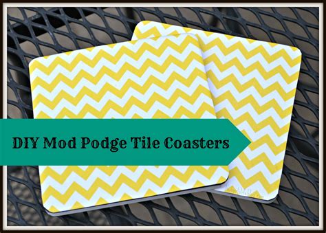 Diy Mod Podge Tile Coasters