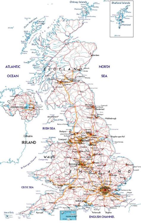 Map of ireland with google maps featuring a geography ireland map and interesting facts about ireland. Detailed Street Map Of UK from Scotland to Northern ...