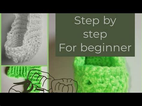 Work 16 rows in garter stitch on these two needles. knitting booties for baby / knitting booties for beginner ...