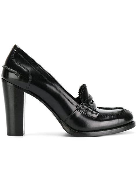 Lyst Churchs Pembrey Loafer Heels In Black Save 9