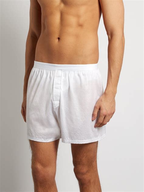 Derek Rose Lewis Cotton Jersey Boxer Shorts In White For Men Lyst
