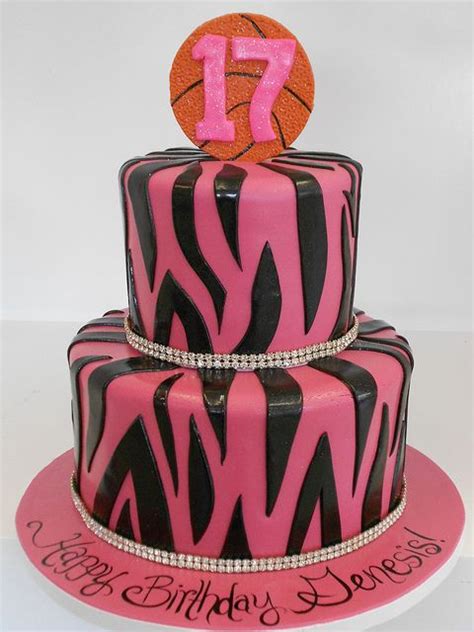 Girly Basketball Cake Birthday Treats Birthday Cake Girls Birthday Party Cake 14th Birthday