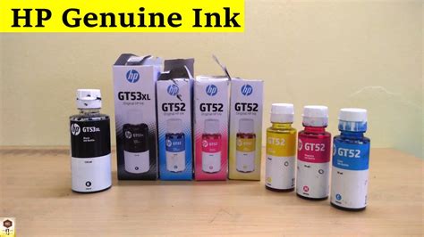 Hp Original And Genuine Printer Ink Bottle Unboxing Hp Gt53xl Black Hp