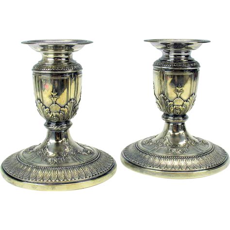 Antique pair Meriden silver plated candlesticks from quirkyantiques on ...
