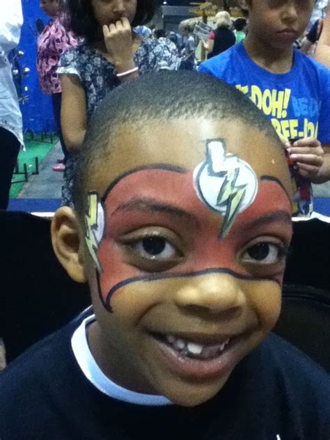 Step by step drawing tutorial on how to draw the flash face flash face is very common in people. #flashfacepaint | Flash face paint, Carnival face paint, Face