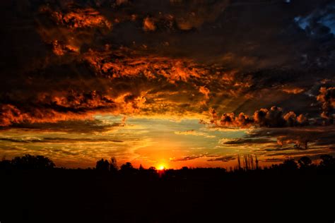 Wallpaper Sunset Clouds Orange Sky 6000x4000 Wallup
