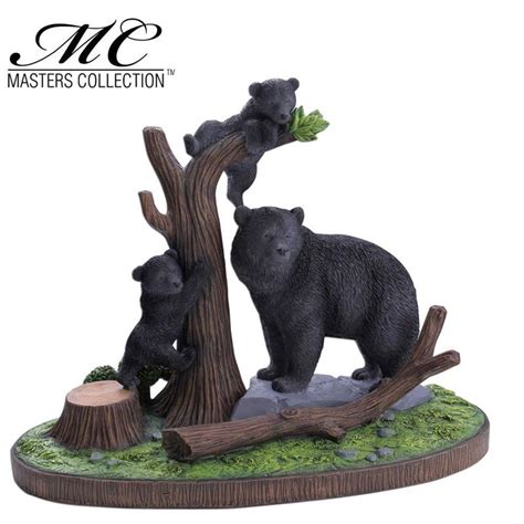 Black bear themed gifts, home decor & cabin furnishings, bear collectibles, coffee mugs, drinkware, artwork american expedition is proud to feature a selection of black bear gifts, wall art, kitchen and bath accessories, collectible wooden signs, coffee mugs, drinkware, home furnishings, home decor. Home Decor Resin Bear Display with Stand