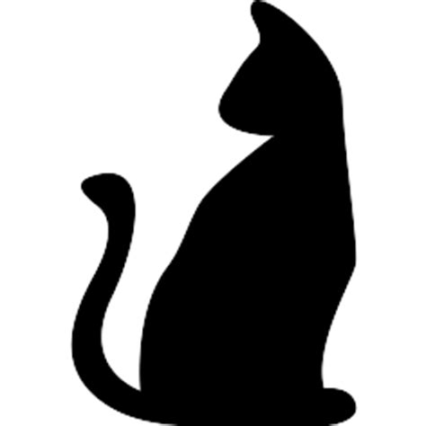 A black cat is a nomad, forever roaming the world. Halloween black cat - Free animals icons