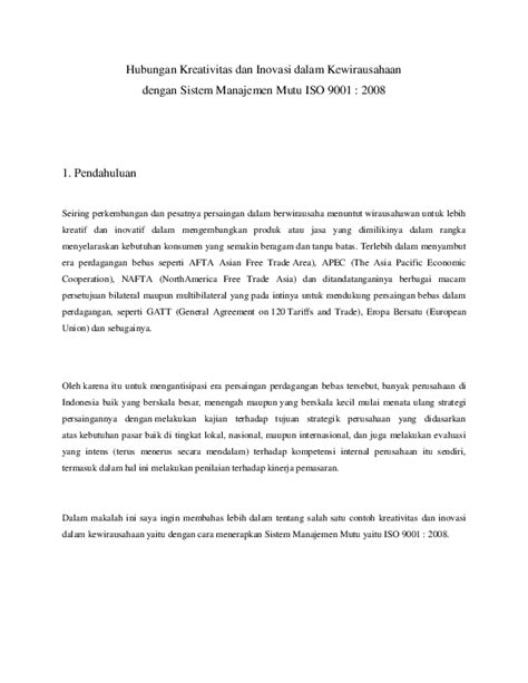 Contoh Makalah Mengenai Kewirausahaan Di Indonesia Dan Contoh Kasusnya