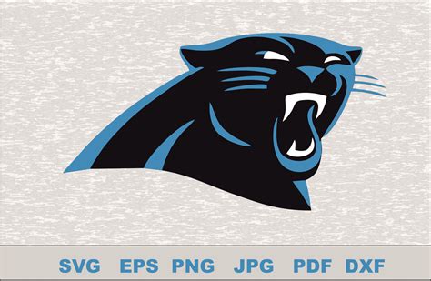Carolina Panthers Svg Logo Silhouette Studio Transfer Iron On Cut File