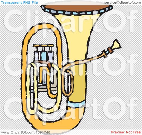 Clipart Brass Tuba Royalty Free Vector Illustration By Steve Klinkel