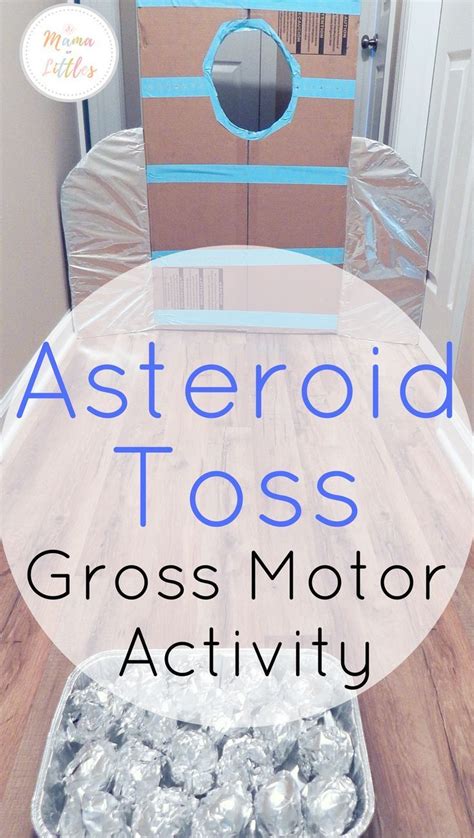 An easy space themed gross motor activity for toddlers! #