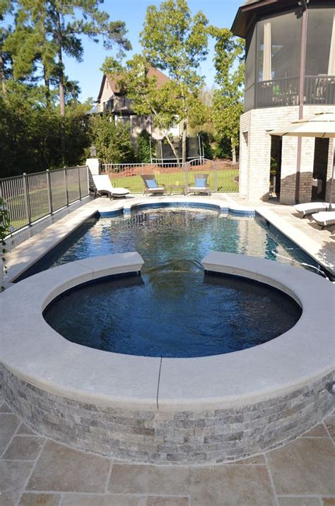 Roman Style Pool And Raised Spa The Clearwater Pool Company