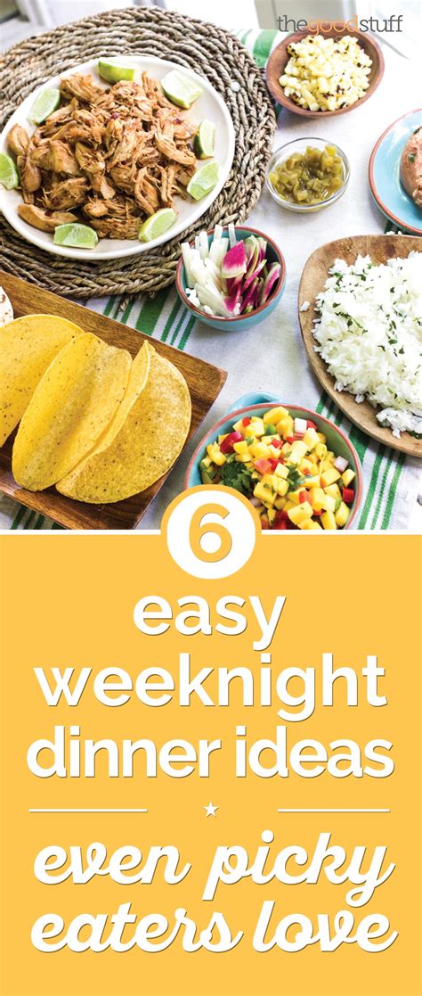 From chicken to fish to pasta, there's something for every picky eater in here, and not a single complicated recipe in sight. 6 Easy Weeknight Dinner Ideas Even Picky Eaters Love ...