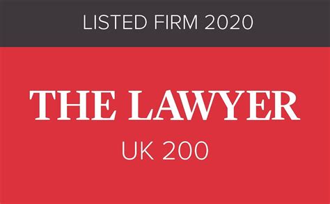 Sills And Betteridge Llp Features In The Top 200 Uk Law Firms For A 2nd