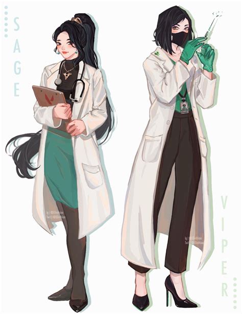 [2020] Sage And Viper Fanart But As Doctors D Valorant Dev Tracker Devtrackers Gg