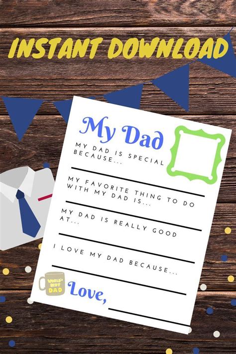 Fathers Day Letter Template