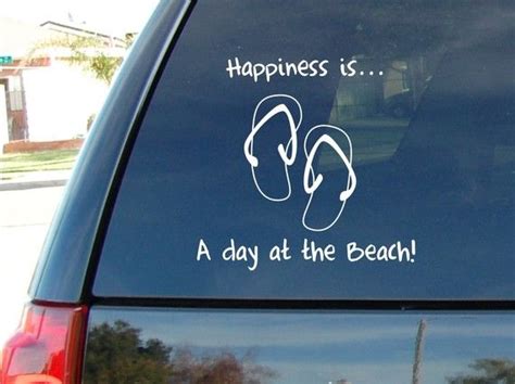 a day at the beach vinyl vehicle decal by homesweetwalls on etsy 10 00 car decals vinyl car