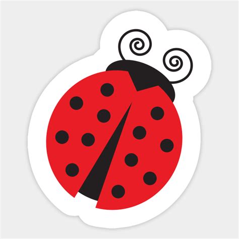 Cute Ladybug Ladybug Sticker Teepublic
