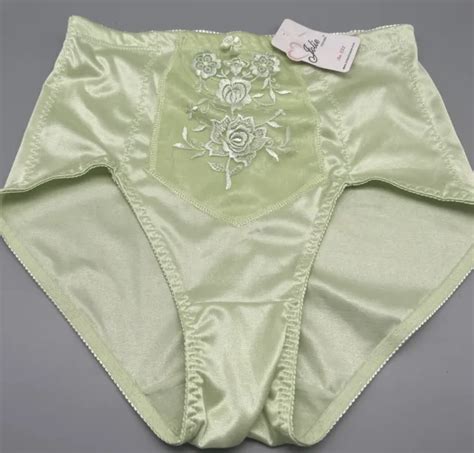 Mint Green Panties Vintage Jolie Intimates Brand Girly Lace Edge Xxl