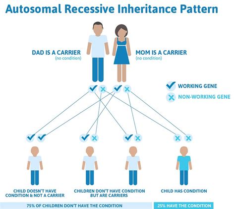Recessive inheritance is when both matching genes must be abnormal to cause disease. Gaucher Disease - Causes, Types, Symptoms, Treatment